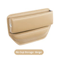 Organisateur de Siège Auto — Rangement Cuir avec Porte-Gobelet