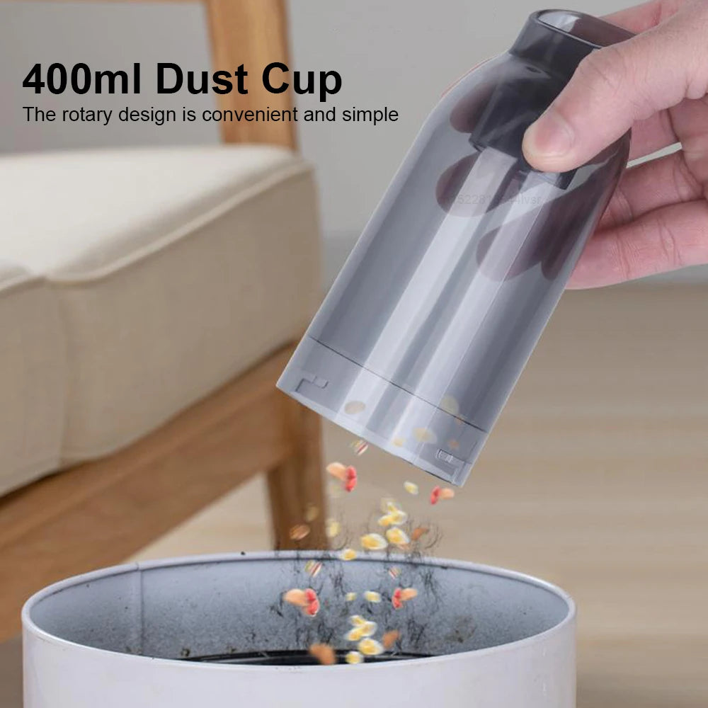 Aspirateur de Voiture Sans Fil — Moteur Puissant Rechargeable