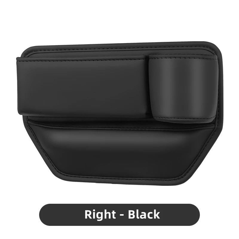 Organisateur de Siège Auto — Rangement Cuir avec Porte-Gobelet